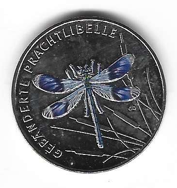 5 Euro 2023 J Insektenreich Deutschland Prachtlibelle+ Kapsel