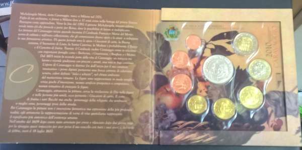 San Marino 2010 KMS Coinset Münzset Kursmünzensatz Blister