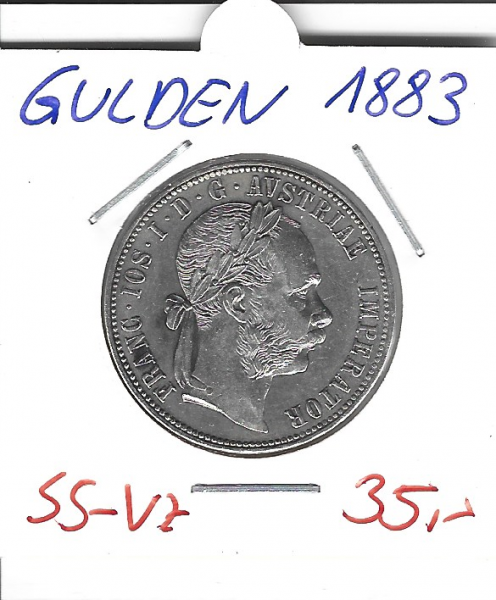 1 Gulden Fl 1883 Silber Franz Joseph I