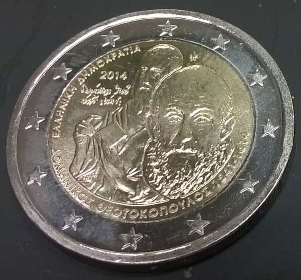 2 Euro Griechenland 2014 Theotokopoulos