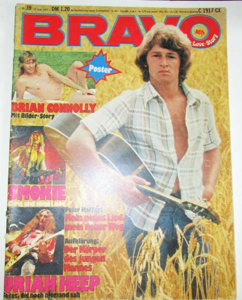 Bravo 39/15.9.1977 Smokie, Peter Maffay mit Poster Brian Connolly