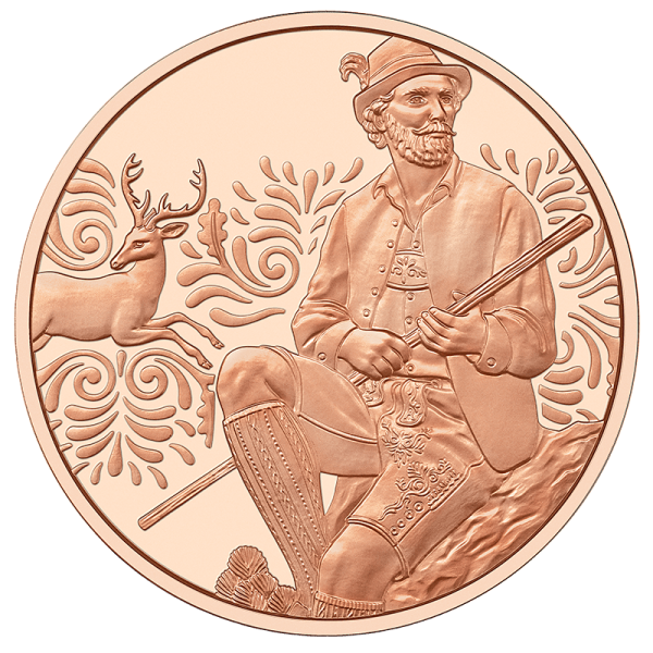 10 Euro 2025 Aufbrezeln – Leder NORMALPRÄGUNG Kupfer Ank. Nr.