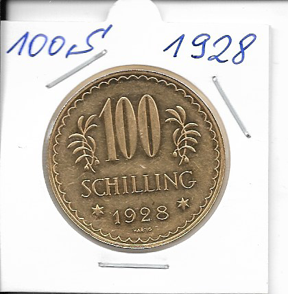 100 Schilling Gold 1928