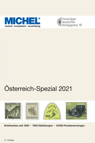 Michel Österreich -Spezial 2021 41.Auflage INKL. GANZSACHEN