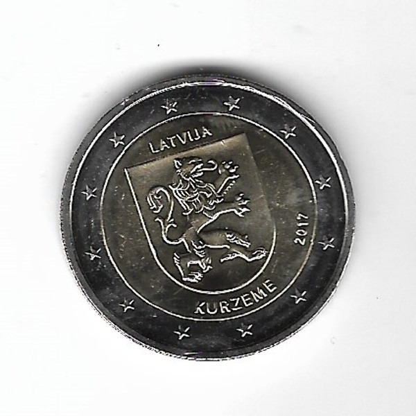 2 Euro Lettland 2017 Kurzeme