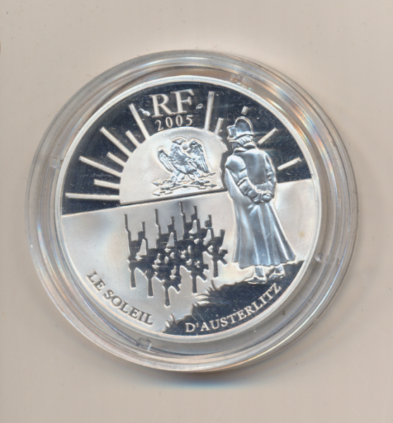 1 1/2 Euro 2005 Napoleon - Schlacht von Austerlitz Silber PP Frankreich