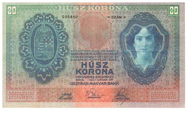 20 Kronen 2.1.1907 Ank156 Serie 1174/035412