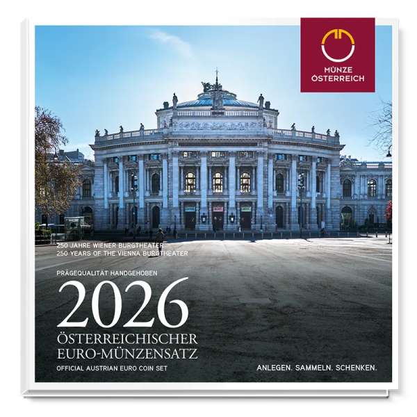 2026 offizieller Euro-Kursmünzensatz KMS Mintset Österreich HGH