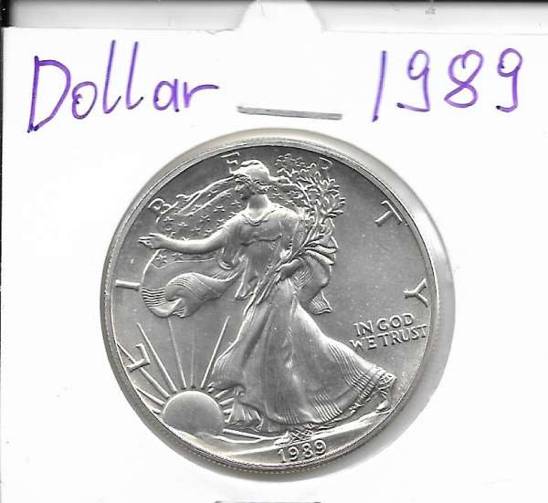 1 Dollar 1989 Silber Eagle Unze