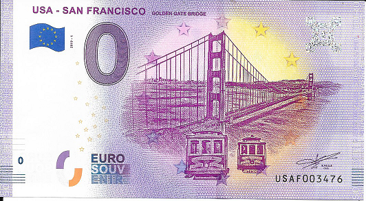 USA San Francisco 2019-1 Unc 0 Euro Schein