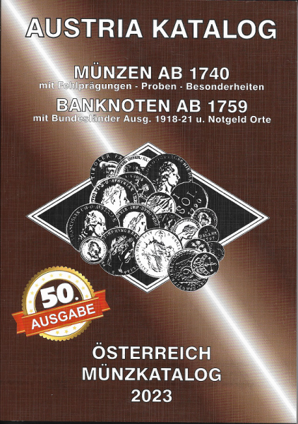 ANK Münzkatalog 2023 Austria Katalog 50 Ausgabe