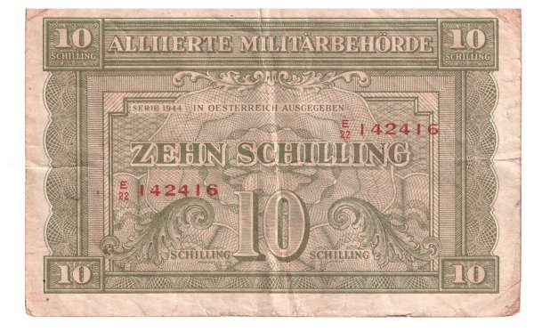 10 Schilling 1944 Ank 243a) Pick 106 Alliierte Militärbehörde E22 142416