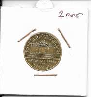 2005 Philharmoniker 1/4 Unze  25 € Euro 7,78 Gramm 2005 Philharmoniker 1/4 Unze  25 € Euro 7,78 Gramm