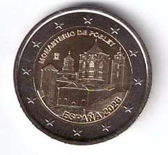 2 Euro Spanien 2026 Kloster Poblet