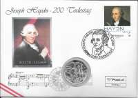 NBE 19  200 Todestag von Joseph Haydn 2009 mit 5 Euro Silber Numisbrief NBE 19  200 Todestag von Joseph Haydn 2009 mit 5 Euro Silber Numisbrief