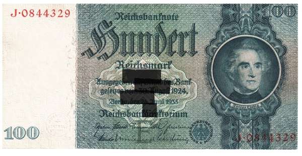 100 Reichsmark 24.6.1935 Wz. Kopf Liebig Ank.232 J-0844329