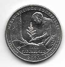 USA 25 Cent 2020 P "Beautiful Quarter --Vermont - (53)