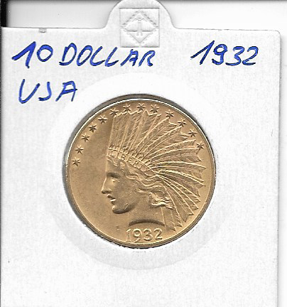 USA 10 Dollars 1932 - Indianer / Indian Head