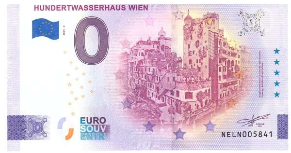 ANK.Nr. Hundertwasserhaus Wien 0 Euro Schein 2025-2