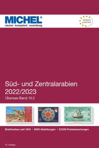 (ÜK 10/2) MICHEL ÜBERSEE-KATALOG Nr. 10 Teil 2 Süd und Zentralarabien 2022/23