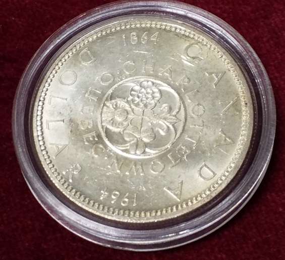 1 DOLLAR 1964 Canada Quebec 1864-1964 SILBER KANADA