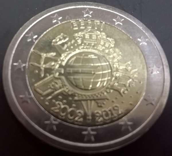2 Euro Estland 2012 10 Jahre Euro