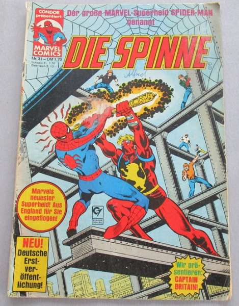 Die Spinne Spider Man Condor Marvel Comics Nr.31