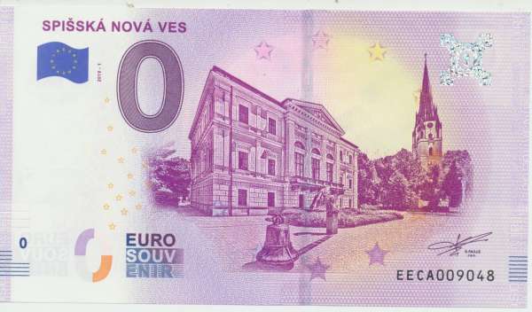 Slowakei Spisska Nova Ves - Unc 0 Euro Schein 2019-1
