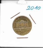 2010 Philharmoniker 1/4 Unze  25 € Euro 7,78 Gramm 2010 Philharmoniker 1/4 Unze  25 € Euro 7,78 Gramm