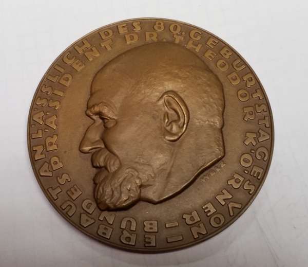 Wien, Große Bronzemedaille 1959, v. Welz, Historisches Museum, Theodor Körner