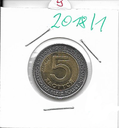 5 Zloty 100 Lecie Odzyskania Przez Polske 2018 (9)