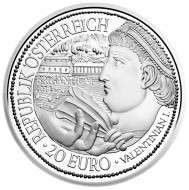 20 Euro 2012 EURO Brigantium PP Silber ANK Nr.24
