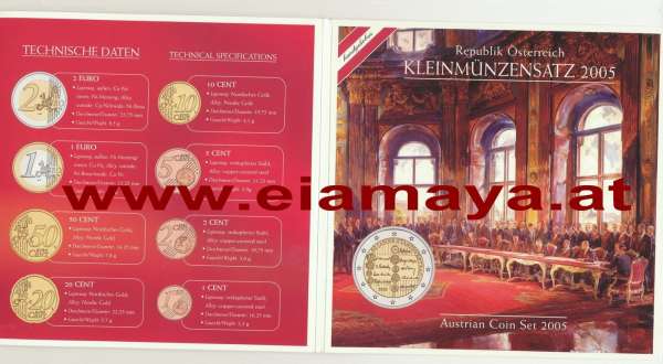 2005 offizieller Kursmünzensatz KMS Mintset