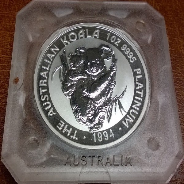 1 unze Platin Australien Koala 1994 100 Dollars