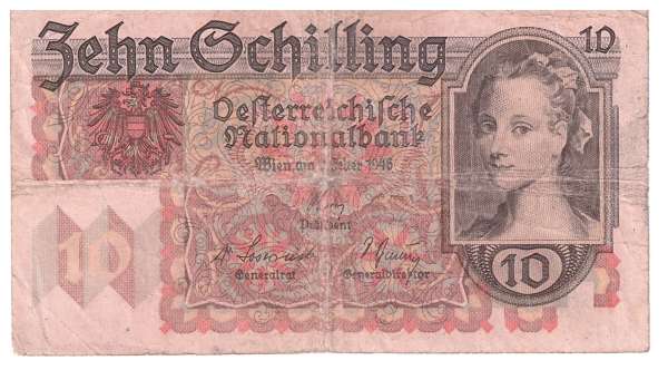 10 Schilling 2.2.1946 Haller Münzturm 1393/62071 ANK 260