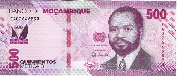 500 Meticais 2024(P.) Erh. UNC Mozambique