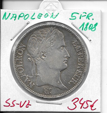 5 Francs Napoleon 1808 A