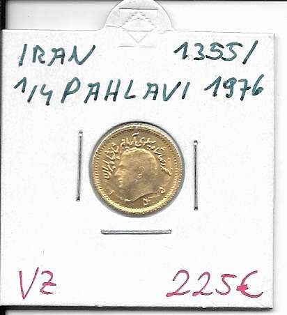 1/4 Pahlavi 1355/1976 Gold