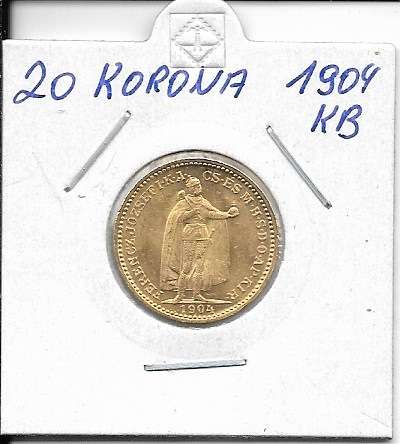 20 Korona 1904 KB Franz Joseph I Gold