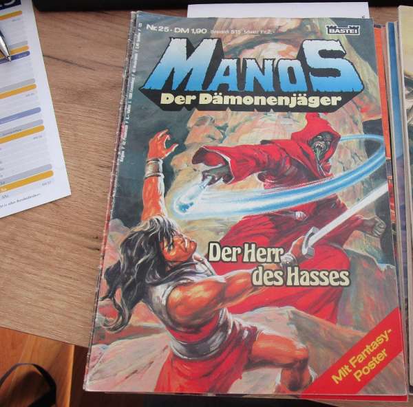 Manos Der Dämonenjäger Nr.25 Bastei mit Poster