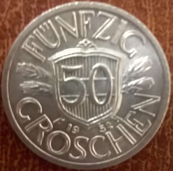 50 Groschen 1952 ALU ANK Nr.17