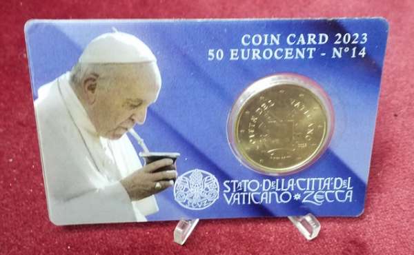 50 Cent Coincard Nr. 14 2023 Vatikan