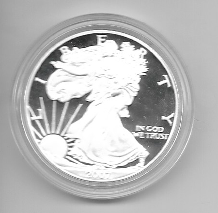 1 Dollar 2007 W Silber Eagle Unze PP