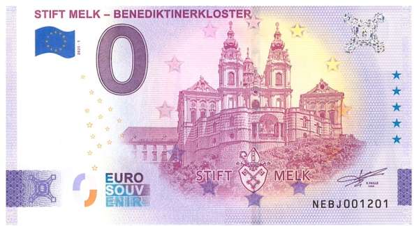 ANK.Nr. Stift Melk Benedikterkloster 0 Euro Schein 2025-1