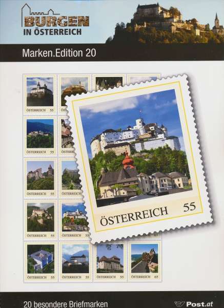 Burgen in Österreich Gestempelt Marken Edition 20