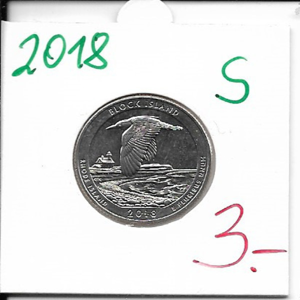 USA 25 Cent 2018 S Block Island (45)