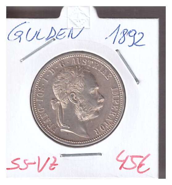 1 Gulden Fl 1892 Silber Franz Joseph I