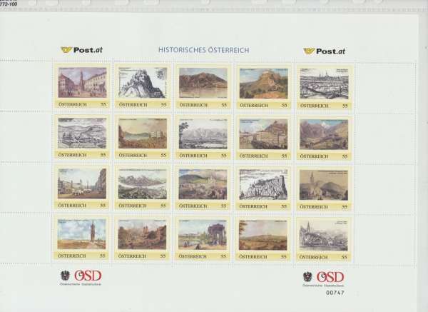 Historisches Österreich Marken Edition 20 Postfrisch