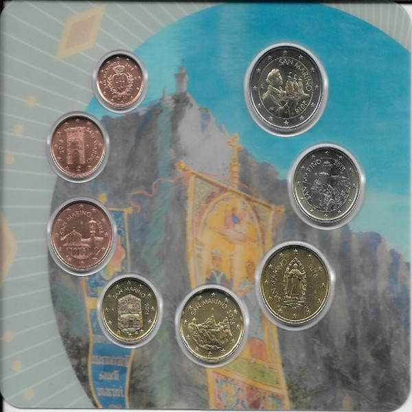 San Marino 2018 KMS Coinset Münzset Kursmünzensatz Blister