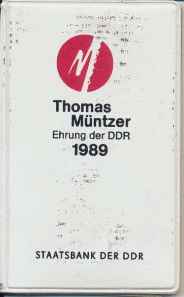 ORIGINAL Münzen DDR Thomas Müntzer Ehrung 1989 5 Mark Marienkirche Zwickau + Mühlhausen